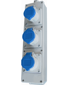 CEE-contactdoos combinatie
MEN 95996 3X WCD 16A 230V MET KLEMMENST