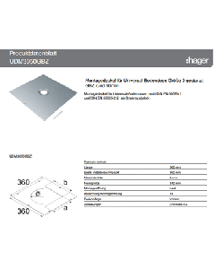 Montagedeksel voor vloer(trek)doos
GEEL 8430751 BOVENPLAAT RH MARKEERRAND