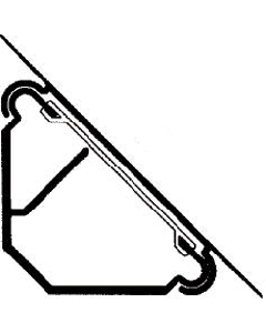 EK4004009001 Hoekkanaal
TEH EK40040/0 HOEKKAN+DEK L=2500MM