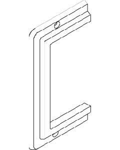 G15139001 Flensplaat wandgoot
TEH G1513-RAL9001 WANDROZET 130